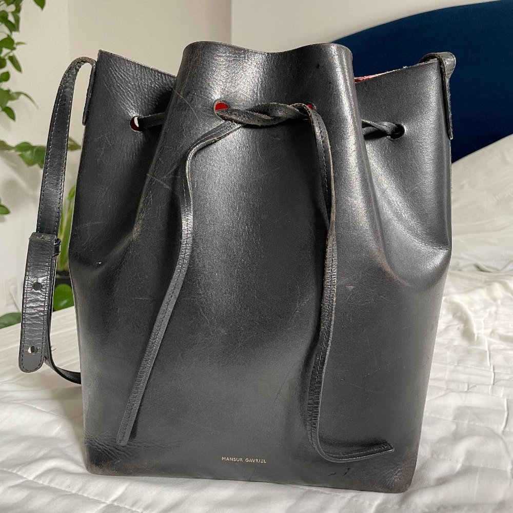 Mansur Gabriel crossbody/shoulder bucket bag